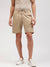 Gant Men Khaki Solid Slim Fit Mid-rise Chinos Shorts