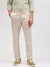 Gant Men Beige Solid Flat Front Slim Fit Mid-Rise Trouser