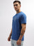 Gant Men Blue Printed Round Neck Short Sleeves T-Shirt