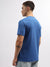 Gant Men Blue Printed Round Neck Short Sleeves T-Shirt