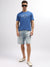 Gant Men Blue Printed Round Neck Short Sleeves T-Shirt