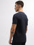 Gant Men Navy Blue Printed Round Neck Short Sleeves T-Shirt