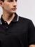 Gant Men Black Solid Polo Collar Short Sleeves T-shirt