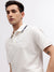 Gant Men Off White Solid Polo Collar Short Sleeves T-shirt