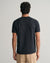 Gant Men Black Printed Round Neck Short Sleeves T-shirt