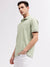 Gant Men Green Solid Polo Collar Short Sleeves T-shirt