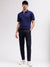 Gant Men Blue Solid Polo Collar Short Sleeves T-shirt