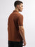 Gant Men Brown Solid Polo Collar Short Sleeves T-Shirt