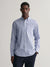 Gant Men Blue Striped Button-down Collar Long Sleeves Shirt