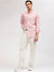 Gant Men Pink Striped Button-down Collar Full Sleeves Shirt