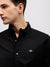 Gant Men Black Solid Button-down Collar Full Sleeves Shirt