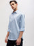 Gant Men Blue Solid Spread Collar Full Sleeves Shirt