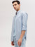 Gant Men Blue Striped Button-down Collar Full Sleeves Shirt