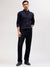 Gant Men Navy Blue Solid Button-down Collar Full Sleeves Shirt