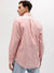 Gant Men Pink Striped Button-down Collar Full Sleeves Shirt