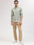 Gant Men Green Striped Button-down Collar Full Sleeves Shirt