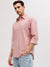 Gant Men Pink Striped Button-down Collar Full Sleeves Shirt