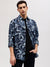 Gant Men Blue Tropical Print Button-down Collar Full Sleeves Shirt