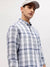 Gant Men Off White Checked Button-down Collar Full Sleeves Shirt