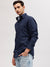 Gant Men Navy Blue Printed Button-down Collar Full Sleeves Shirt