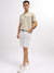 Gant Men Beige Solid Polo Collar Short Sleeves T-Shirt