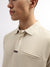 Gant Men Beige Solid Polo Collar Short Sleeves T-Shirt