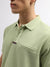 Gant Men Green Solid Polo Collar Short Sleeves T-Shirt