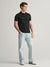 Gant Men Black Solid Collared Short Sleeves Polo T-Shirt