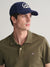 Gant Men Green Solid Collared Short Sleeves Polo T-Shirt