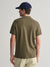 Gant Men Green Solid Collared Short Sleeves Polo T-Shirt