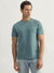 Gant Men Green Printed Round Neck Short Sleeves T-Shirt