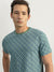 Gant Men Green Printed Round Neck Short Sleeves T-Shirt