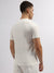 Gant Men White Solid Round Neck Short Sleeves T-Shirt