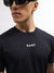 Gant Men Navy Blue Solid Round Neck Short Sleeves T-Shirt