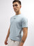 Gant Men Navy Blue Solid Round Neck Short Sleeves T-Shirt