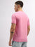 Gant Men Pink Solid Round Neck Short Sleeves T-Shirt