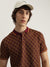 Gant Men Red Printed Polo Neck Short Sleeves T-Shirt