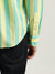 Gant Men Aqua Striped Buttoned Down Collar Full Sleeves Shirt