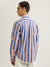 Gant Men Pink Striped Buttoned Down Collar Full Sleeves Shirt