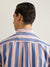 Gant Men Pink Striped Buttoned Down Collar Full Sleeves Shirt