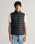 Gant Men Black Solid Stand Collar Sleeveless Puffer Jacket