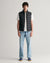 Gant Men Black Solid Stand Collar Sleeveless Puffer Jacket