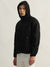 Gant Men Black Solid Hooded Full Sleeves Bomber Jacket