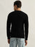 Gant Men Black Solid Round Neck Full Sleeves Pullover Style Sweater