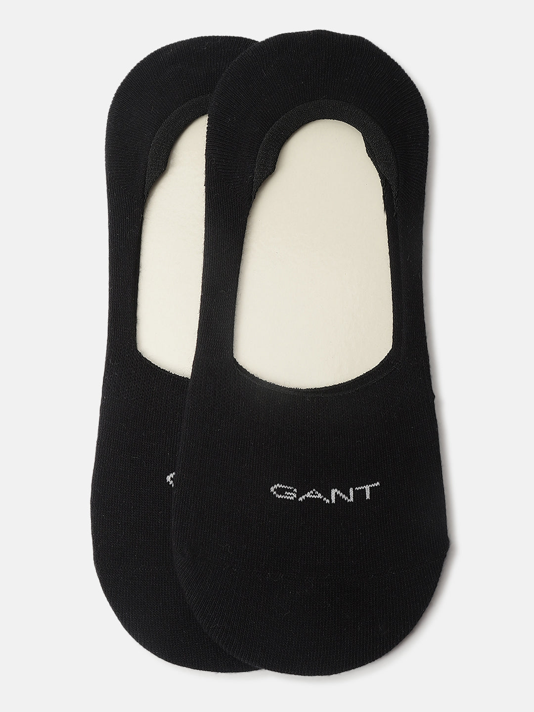 Gant Men Black Solid Shoe-liner Socks (Pack of 2)