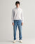 Gant Men Blue Washed Mid-Rise Slim Fit Jeans