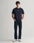 Gant Men Blue Solid Mid-Rise Regular Fit Jeans