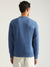 Gant Men Blue Solid Round Neck Full Sleeves Pullover Style Sweatshirt