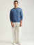 Gant Men Blue Solid Round Neck Full Sleeves Pullover Style Sweatshirt