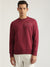 Gant Men Red Solid Round Neck Full Sleeves Pullover Style Sweatshirt